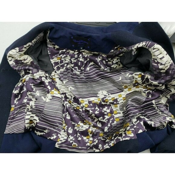 Cosa Nostra By Jeffrey Sebelia Womens Blazer Size Small Navy Blue Fitted Jacket - Picture 7 of 7